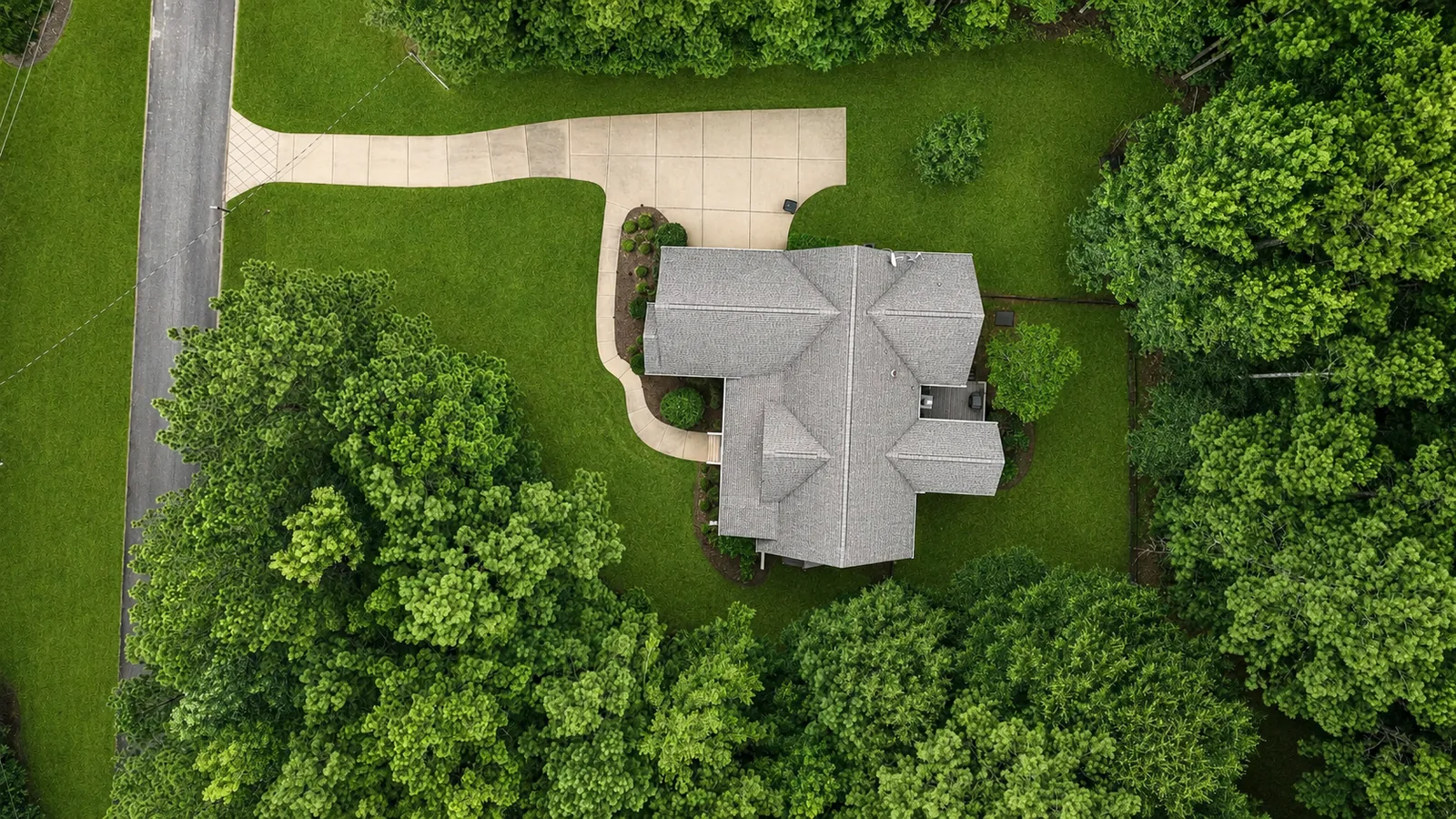 Aerial — Top-Down Property View