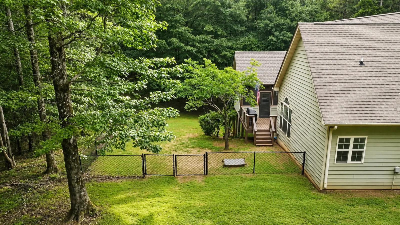 Rear Yard & Side Exterior
