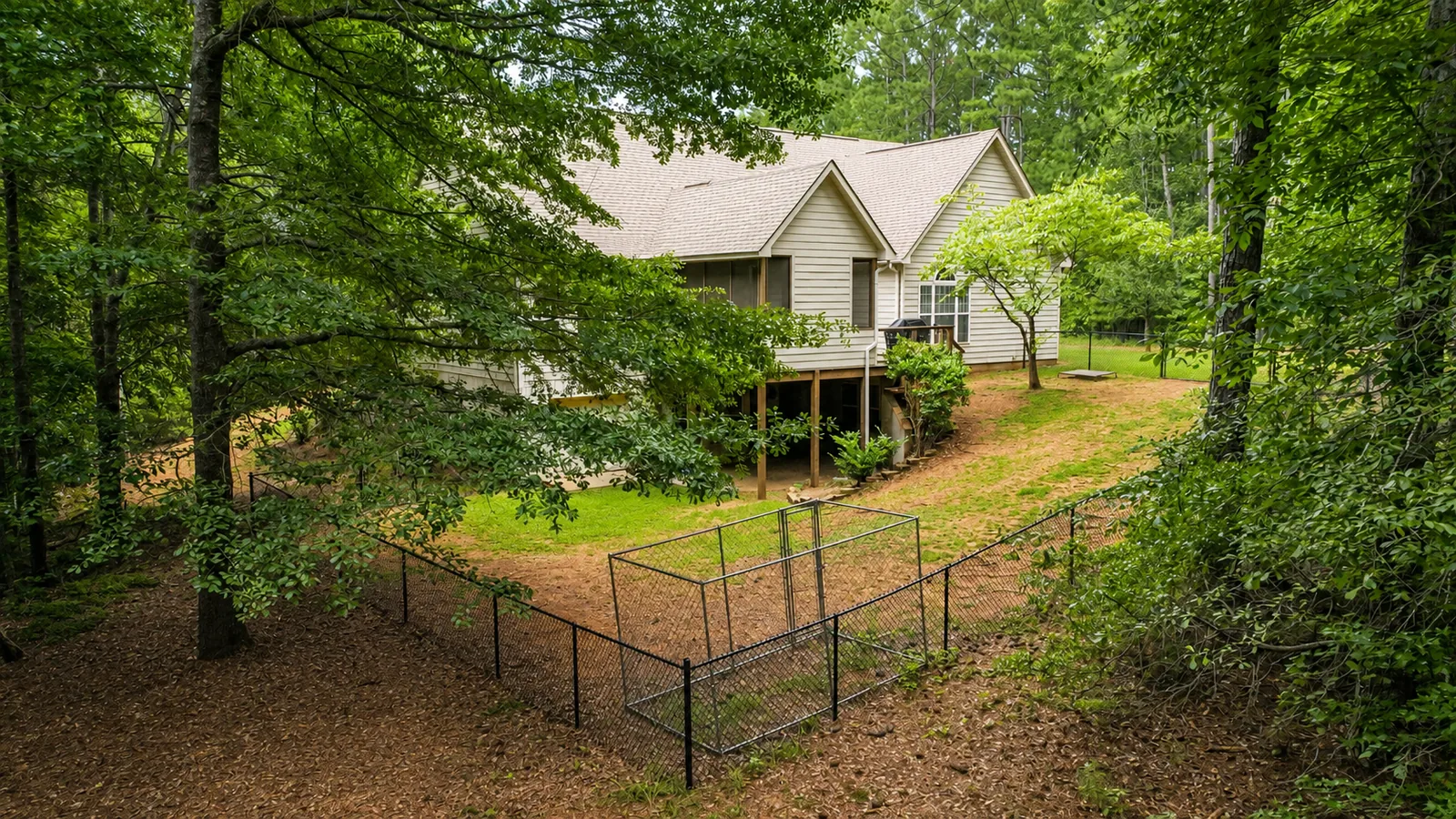 Wooded Rear Yard