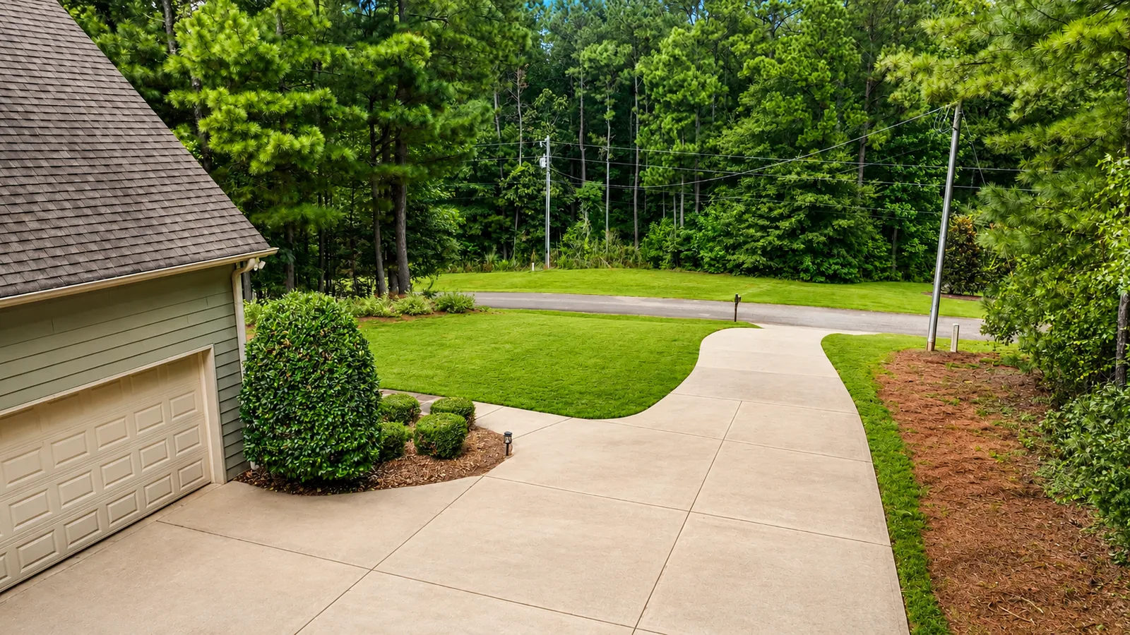 Garage-Side Driveway