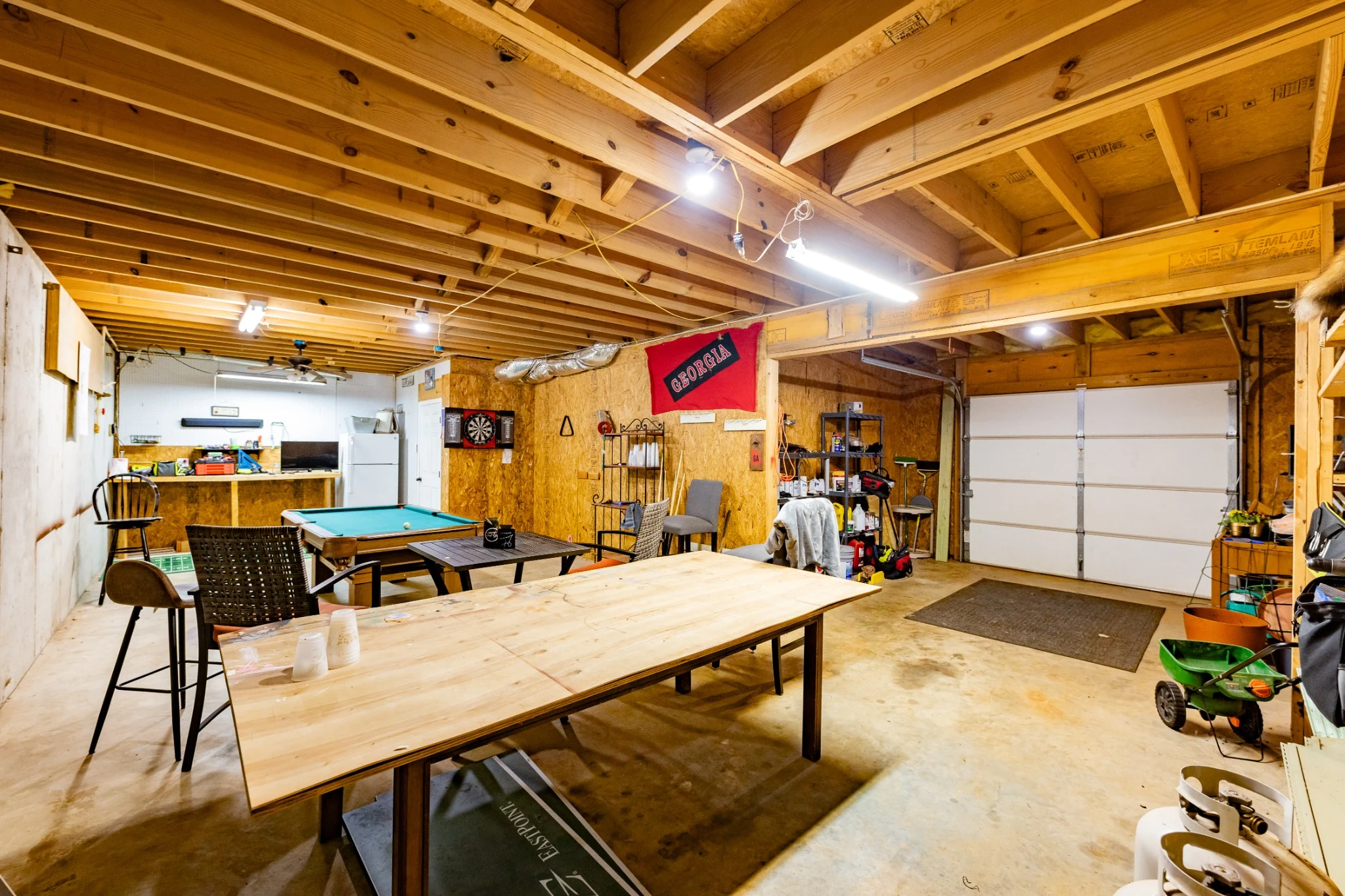 Garage and workshop area
