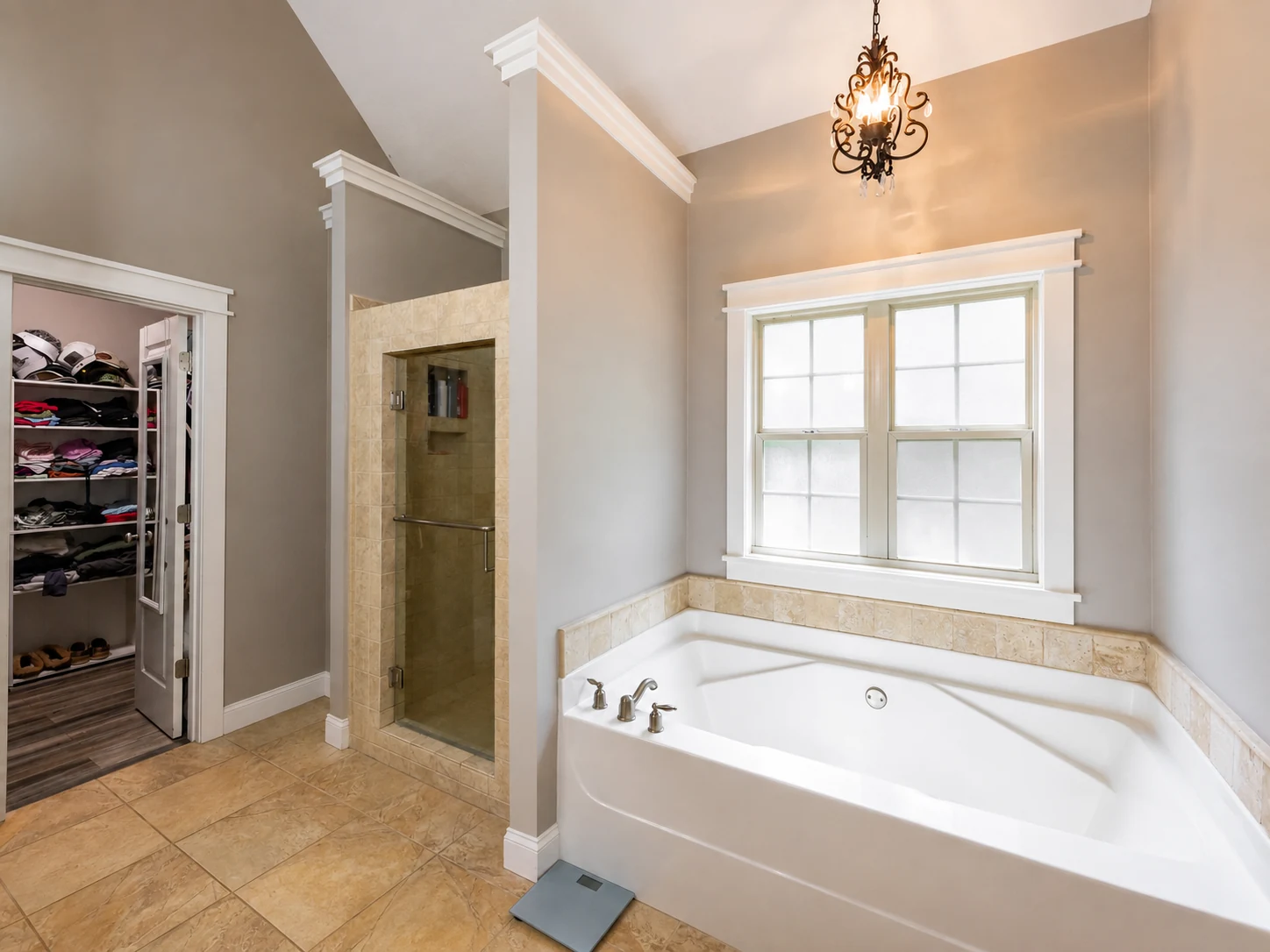 Owner's Bath — Soaking Tub & Separate Shower